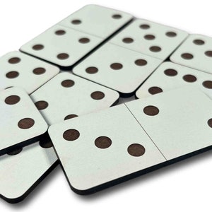 Domino Fortnight Pocket Version wooden brain teaser puzzle - Can you solve the math challenge?