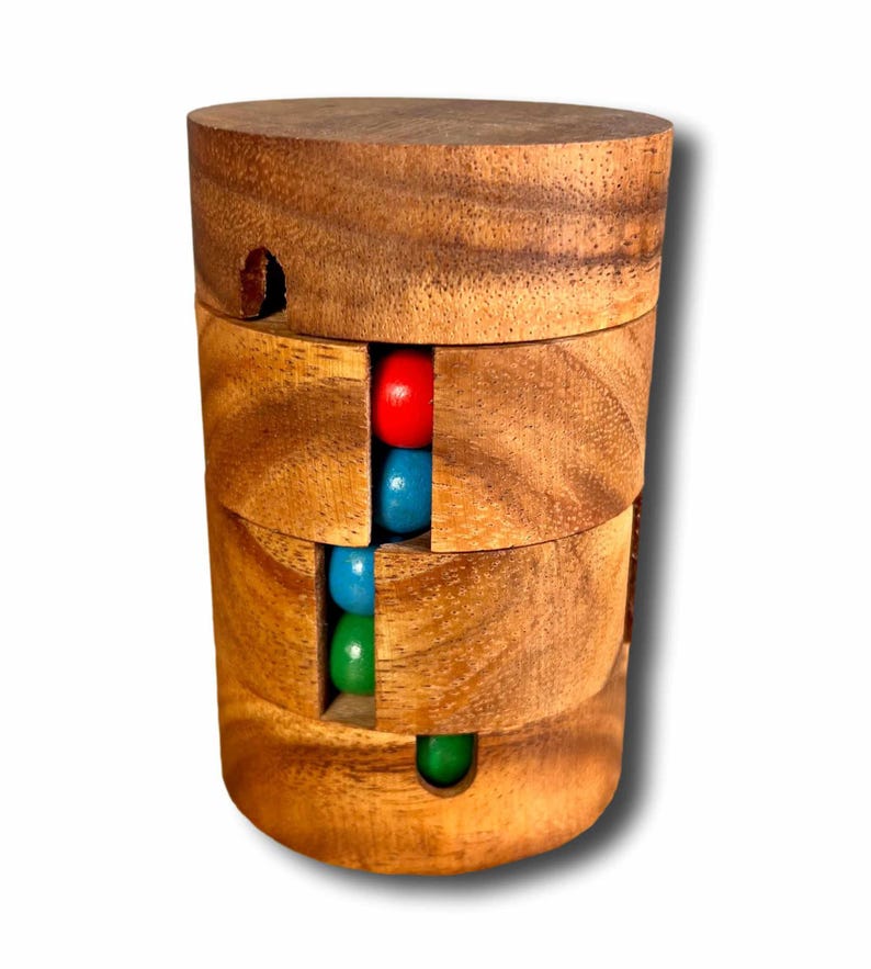 Twist and Shout - Handmade Puzzle for Smart Kids - Wooden Brain Teaser Puzzle Gift for Him
