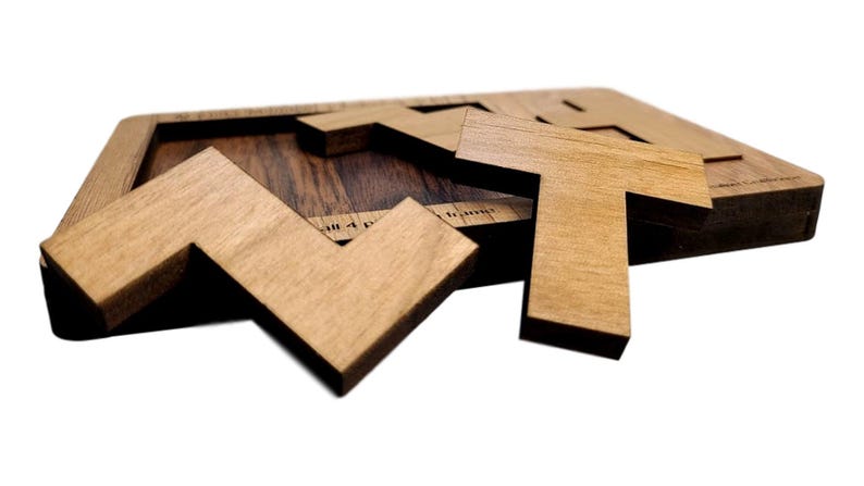The Impossible Puzzle Series - Martin's Menace 4 Piece Brain Teaser for Adults - Extremely Hard Wooden Puzzle - Stockings Stuffer Under 20