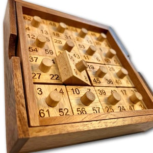 Most Perfect Square 64 - Fascinating wooden Math Puzzle