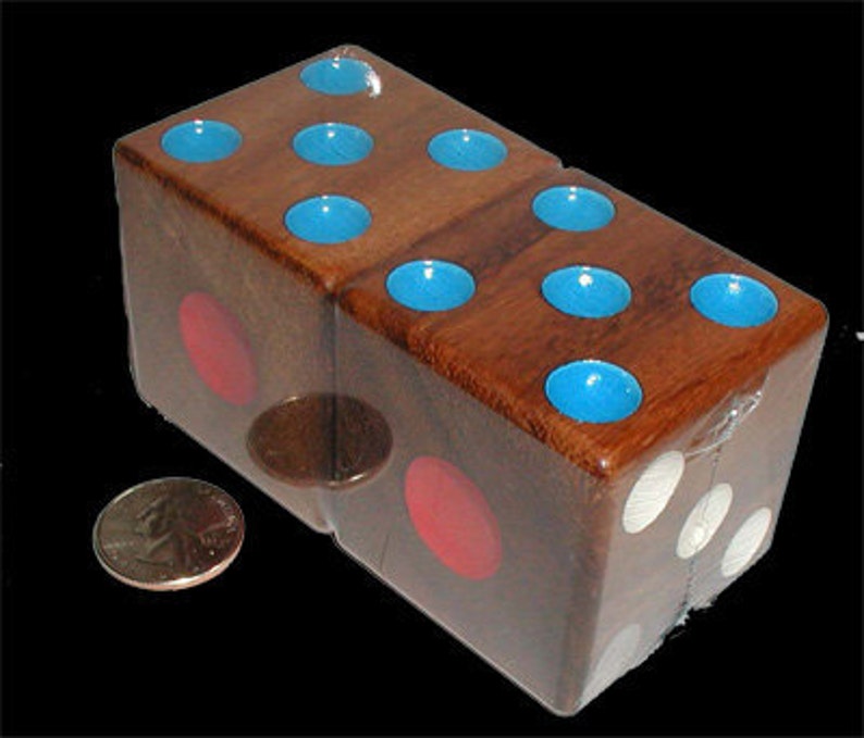 Dice Set Handmade Wooden Large Dice 1 7/8 Etsy