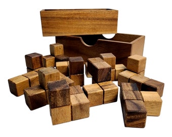 3d Wood Puzzles Iq Brain Teaser Jeu d'enclenchement en bois Jouet