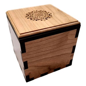 Wood Secret Stash Box, Puzzle Box, Secret Lock Box, Keepsake Box, Trinket Box, Brain Teaser, Jewelry Box, Gift For Him, Storage Box