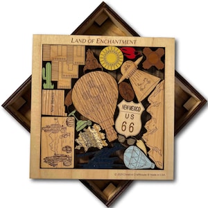 Land of Enchantment - New Mexico Puzzle - artistic and challenging - can be personalized