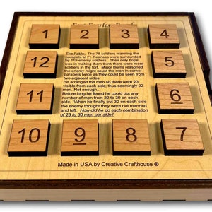 Fort Fearless Wood Brain Teaser, 9 Different Math And Logic Puzzles To Solve, Escape Room Prop, Math Puzzle, Back To School Gift, Logic