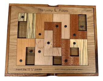 Lucky L Puzzle - Brain Teaser - Wooden Puzzle