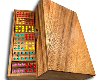 Dominoes Set Double 9, Wooden Dominoes Set, Handcrafted Domino Game, Engraved Dominoes Set, Personalized Board Game, Family Dominoes Gift