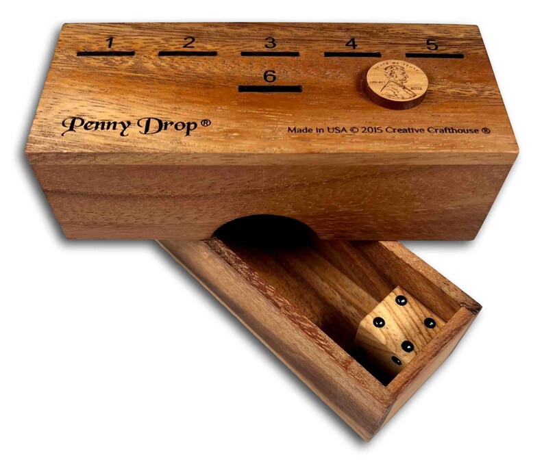 thumbnail image 2 of Farkle Dice Tray Improve Math Skills Wooden Classic Dice 2 of 11