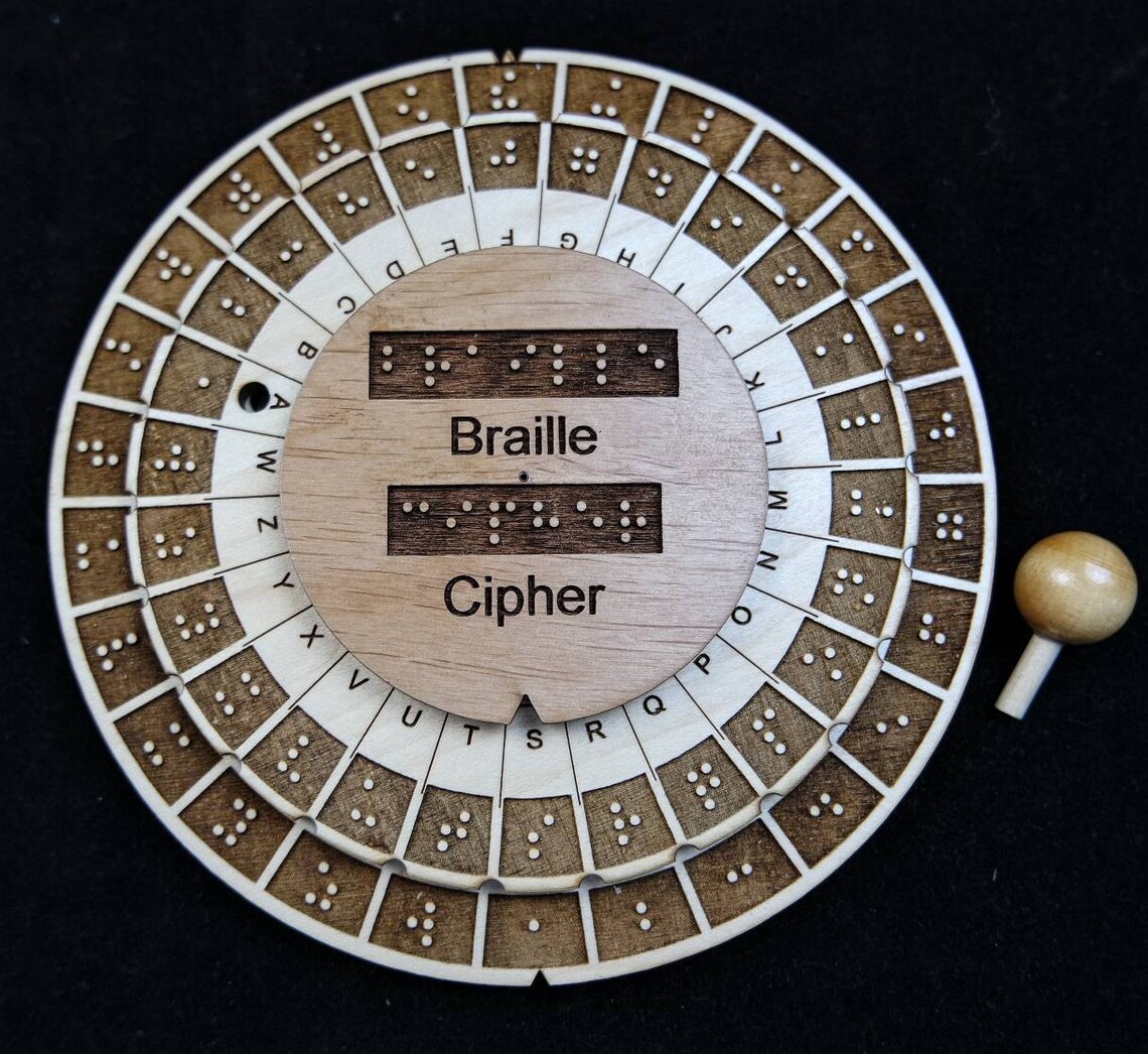 Braille Cipher Encryption device for the blind Etsy