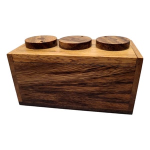 Three Wheel Combination Lock Box - A fun and unique wooden puzzle box and a great way to gift a give.