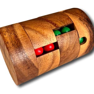 Twist and Shout - Handmade Puzzle for Smart Kids - Wooden Brain Teaser Puzzle Gift for Him