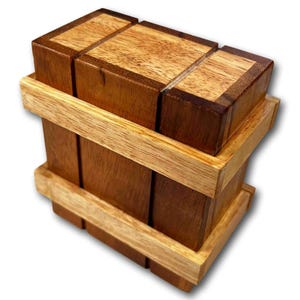 Magic Box wooden puzzle and gift box. Will fit a gift card or credit card.