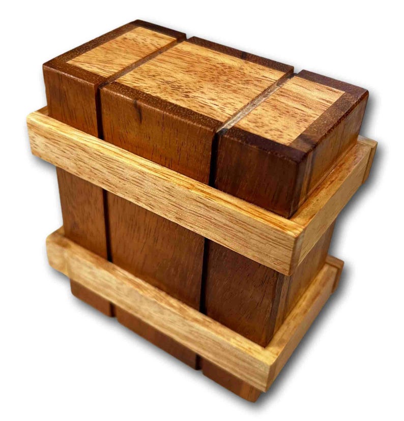 Magic Box wooden puzzle and gift box. Will fit a gift card or credit card.