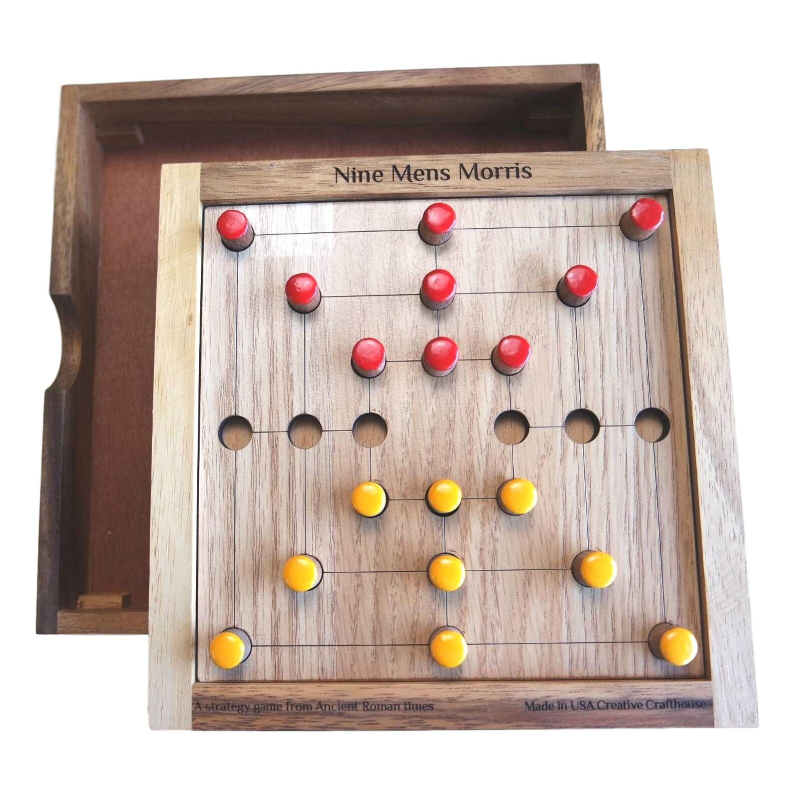 Nine Mens Morris Strategy Game From Ancient Rome. Premium - Etsy