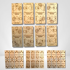 Borderline Puzzles – Edge Matching Wood Brain Teaser in a Series of Themes