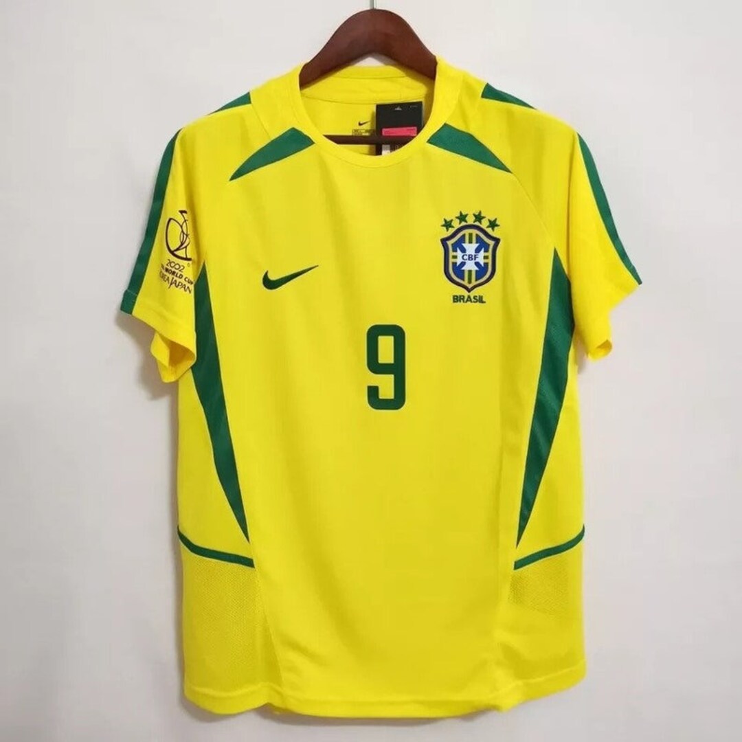 2002 R9 Jersey Retro Brazil 2002 World Cup Home Jersey Ronaldo 9 R9 Size - Etsy