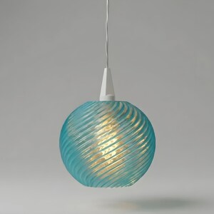 Mini Lampenschirm Swirl Globe transparent, passend für A1/A1E Sternfassung, 3D‑Druck PLA
