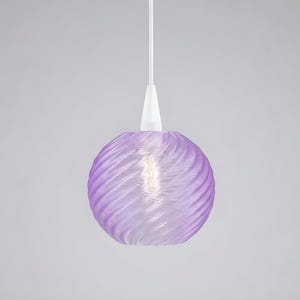 Mini Lampenschirm Swirl Globe transparent, passend für A1/A1E Sternfassung, 3D‑Druck PLA