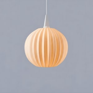 Mini Lampenschirm Wavy Globe, passend für A1/A1E Sternfassung, 3D‑Druck PLA