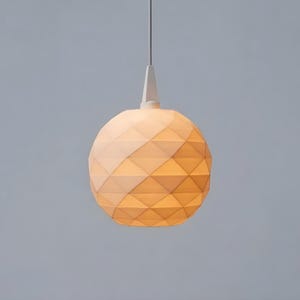 Mini Lampenschirm Polygon Globe, passend für A1/A1E Sternfassung, 3D‑Druck PLA