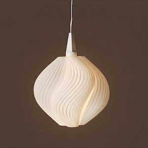 Mini Lampenschirm Satin Swirl, passend für A1/A1E Sternfassung, 3D‑Druck PLA