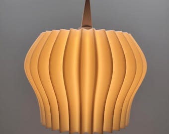 Miniatuur lampenkap "Wavy Bell" voor A1 en A1E sterfittingen, 3D-geprint