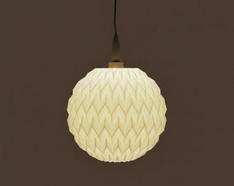 Lampenschirm "Origami Globe", kompatibel mit A1/A1E Fassung, ∅ ca. 11cm, Miniatur-Ersatzschirm als ganzjährige Deko, 3D Druck