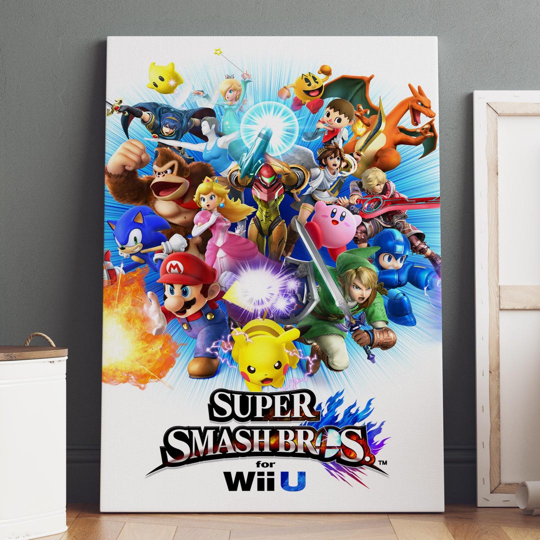 Super Smash Bros Poster - Banjo & Kazooie Wall Art - Game Decor ...