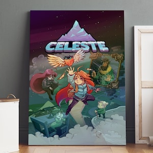 Poster Celeste - oeuvre d&#39;art murale Badeline - décoration de jeu - impression sur toile #2
