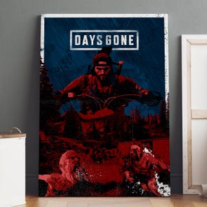 Affiche Days Gone - art mural Deacon St. John - décoration de jeu - impression sur toile n° 4