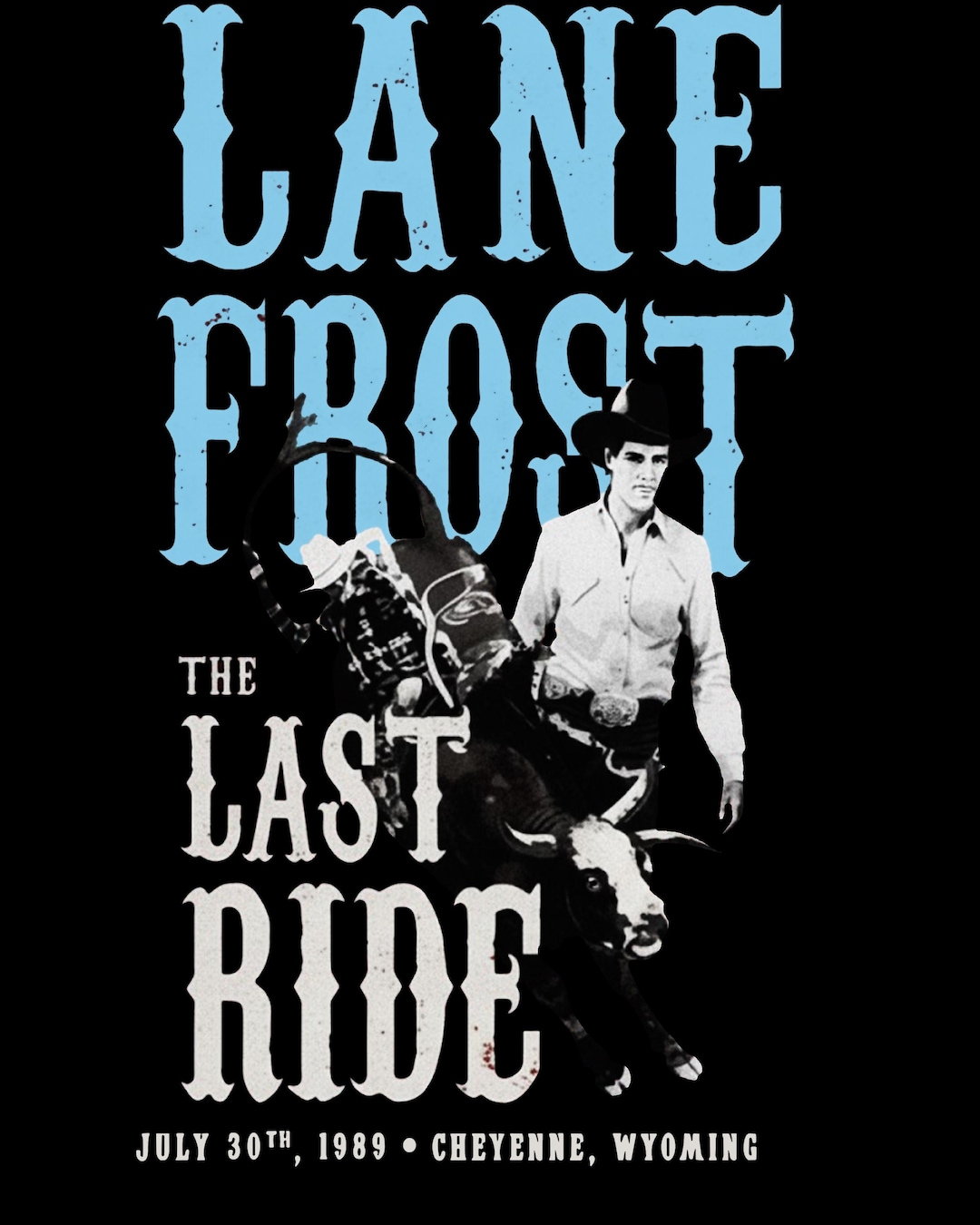 Vintage Cowboy Rodeo Design | the Last Ride Western Graphic | Rustic ...