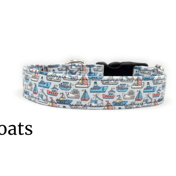 Boats | Dog Collar Collection | Nautical
