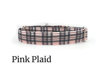 Pink Plaid | Stripes | Dog Collar Collection