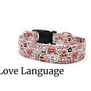 Love Language | Valentine&#39;s Day | Dog Collar Collection