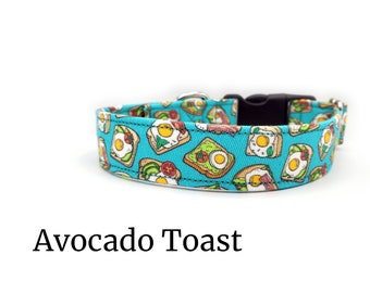 Avocado Toast | Fun and Quirky Food Dog Collar