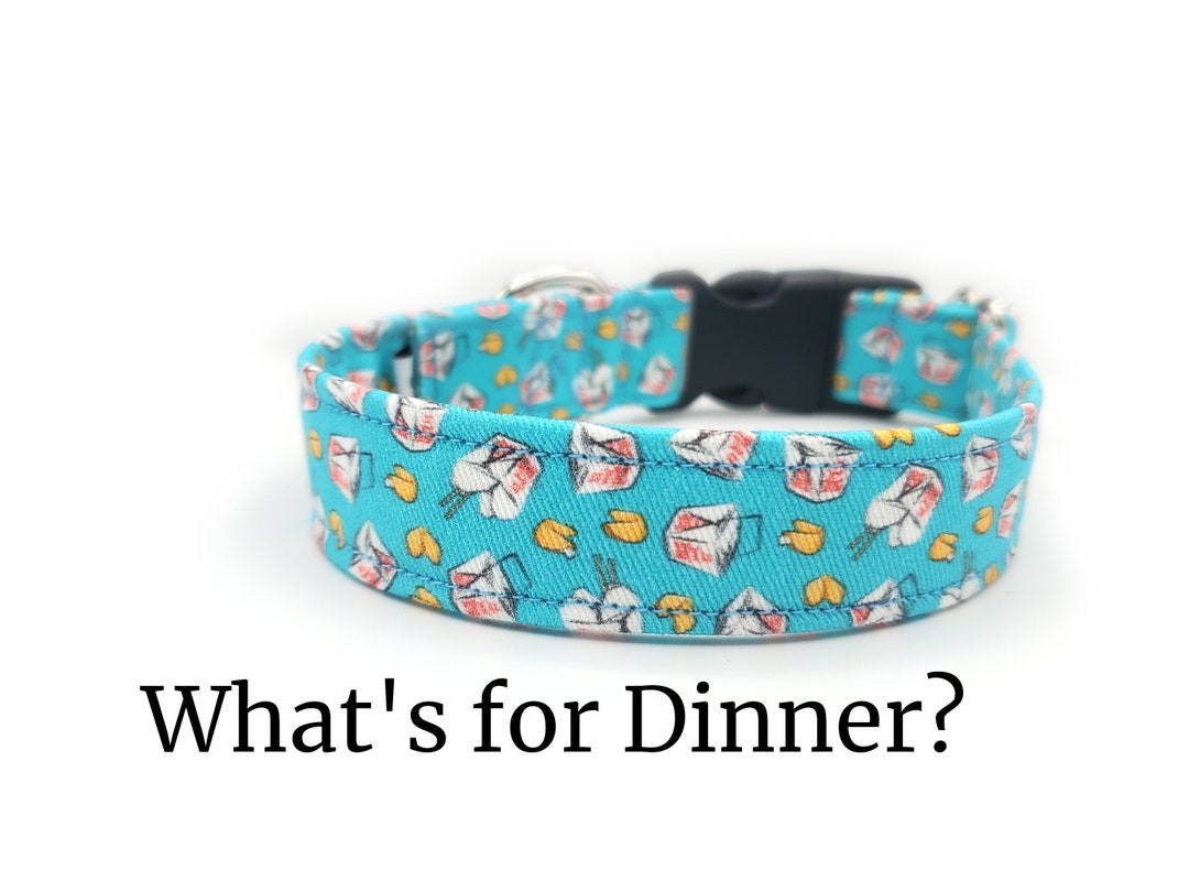 What's for Dinner | Fun and Quirky Food Dog Collar | Takeout | Fortune ...
