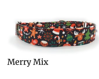 2021 Collection, Merry Mix Collar Collection, Boy Dog Collar, Girl Dog Collar, Christmas and Holiday