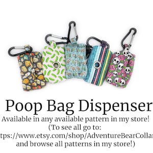 Poop Bag Dispenser | Can be made in any in stock fabric in my Etsy shop