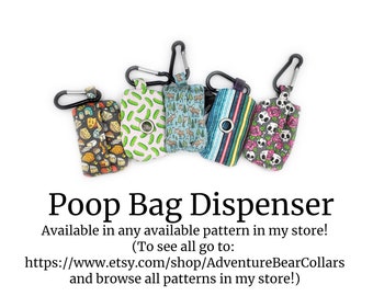 Poop Bag Dispenser | Can be made in any in stock fabric in my Etsy shop