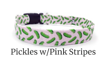 Pink Pickles | Fun and Quirky Food Dog Collar