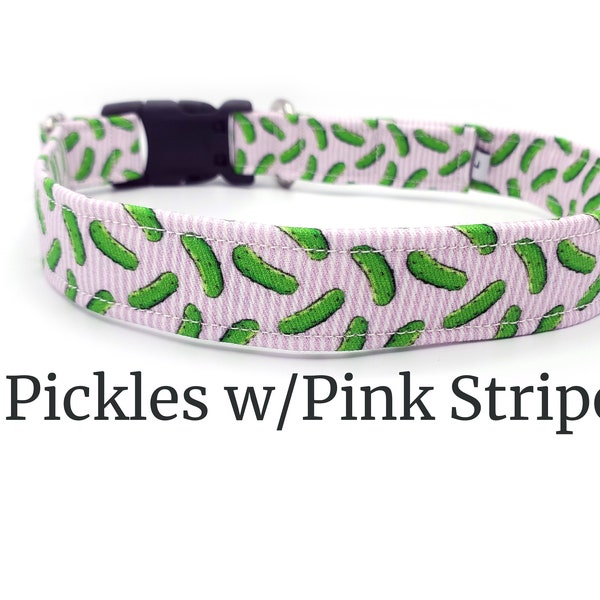 Pink Pickles | Fun and Quirky Food Dog Collar