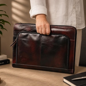 Custodia per laptop in pelle di alta qualità per MacBook Pro e Air da 13, 14, 15 e 16 pollici, custodia per laptop in pelle personalizzata, custodia di lusso per MacBook, Dell, HP, Lenovo
