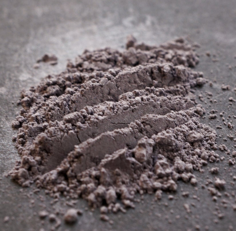 Matte Gray Countour Powder Blush "The Sinking Night" - Flat, Cool Grey Loose Blusher Num. B07 - Halloween 2014 Vampiric Vignettes - Vegan