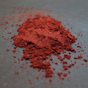 Blood Red Eye Shadow &quot;Bloodflower&quot; - Metallic Brick Red Loose Mineral Pigment Eyeshadow Num. 164 - Halloween 2014 Vampiric Vignettes - Vegan