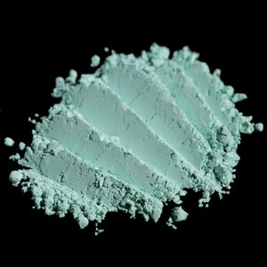 Matte Aquamarine Eye Shadow Num. 279 Attic Window Flat Pastel Teal Loose Pigment Mineral Eyeshadow Halloween 2021 Haunted House Vegan image 5