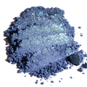Duochrome Eye Shadow Here Be Monsters Blue Violet & Green-Gold Shimmer Loose Mineral Eyeshadow Num. 201 Mermaid Collection Vegan image 2