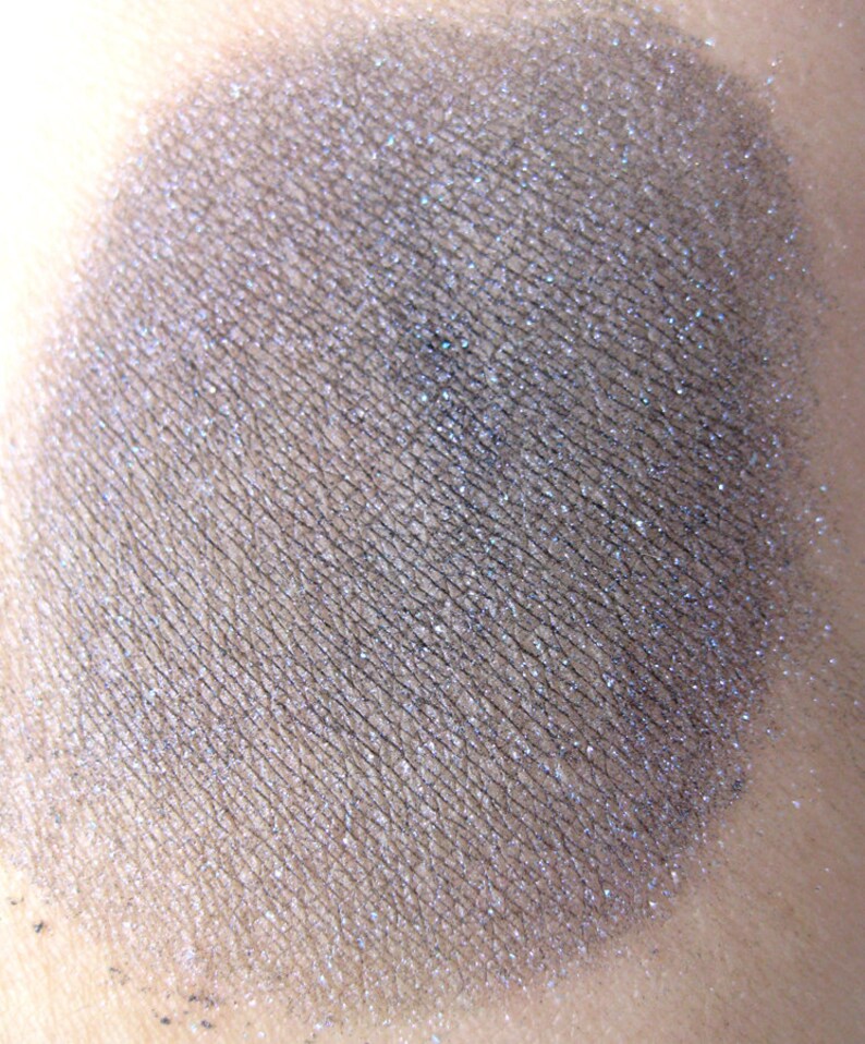 LAST CALL Indigo Eye Shadow Num. 11 Stormbringer Navy with Blue Violet Iridescent Shimmer Loose Pigment Mineral Eyeshadow Vegan image 8