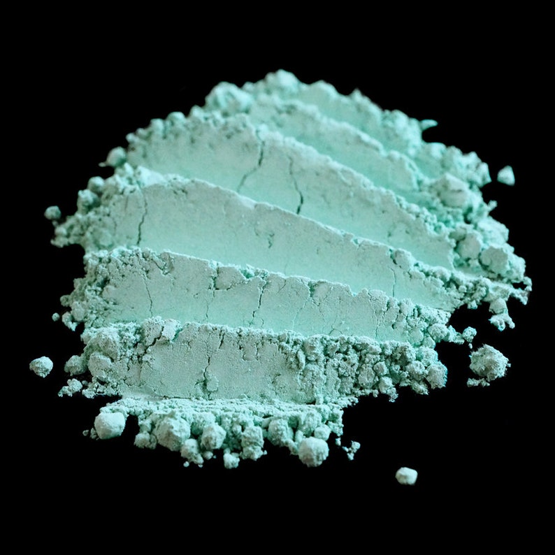 Matte Aquamarine Eye Shadow Num. 279 Attic Window Flat Pastel Teal Loose Pigment Mineral Eyeshadow Halloween 2021 Haunted House Vegan image 1