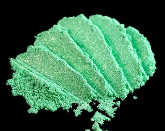 Candy Apfelgrün Lidschatten Num. 281 Poltergeist – Metallic Lime Irisierende Lose Pigment Lidschatten – Halloween 2021 Haunted House - Vegan