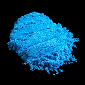 Bright Turquoise Eye Shadow Num. 260 Jawbreaker – Metallic Blue with Turquoise Shimmer and Glitter Loose Eyeshadow – Vegan – Halloween 2020